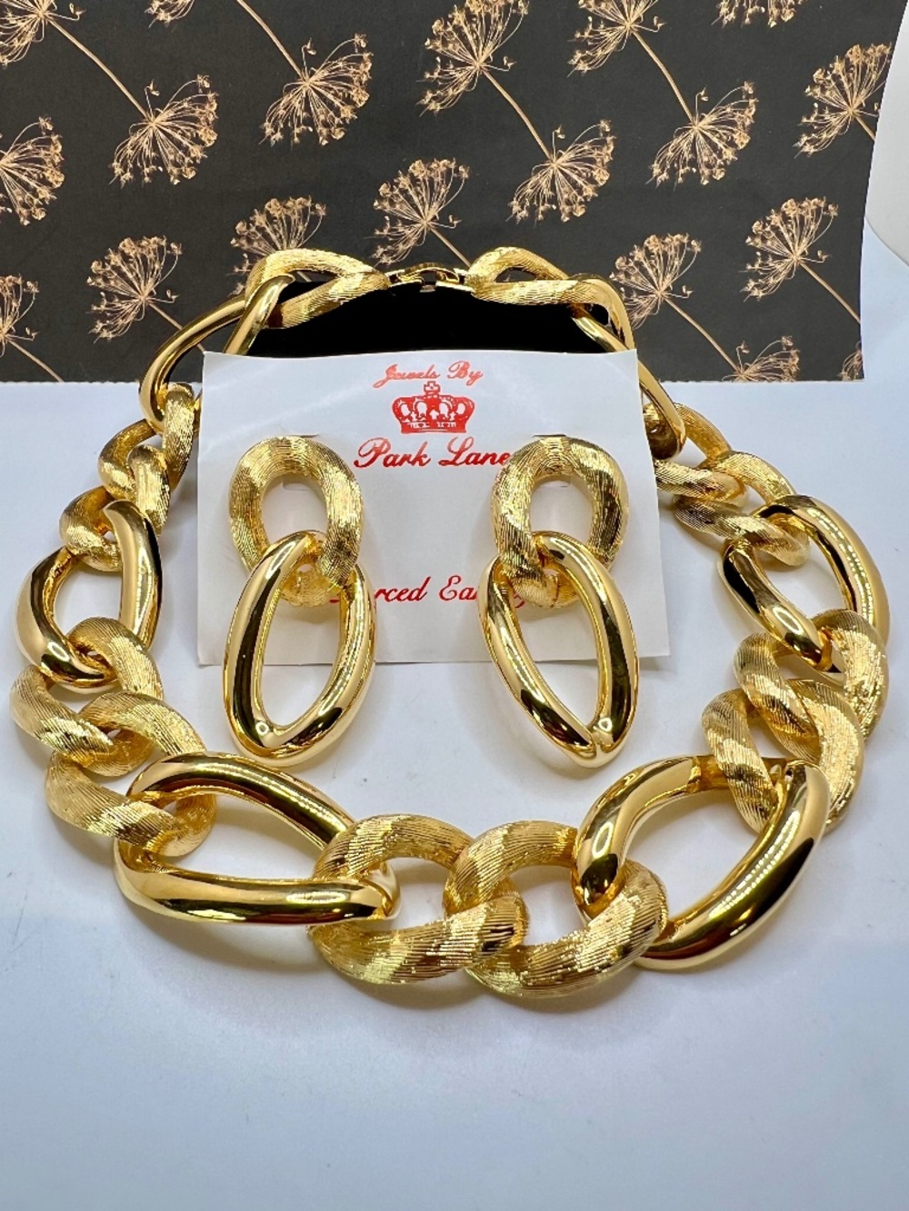 Park Lane  Bold Link Necklace and Earrings Set